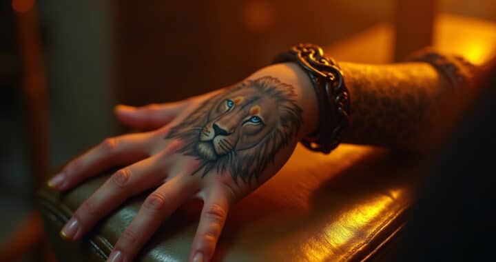 FSP - 10 Lion - Lion Tattoo on Hand