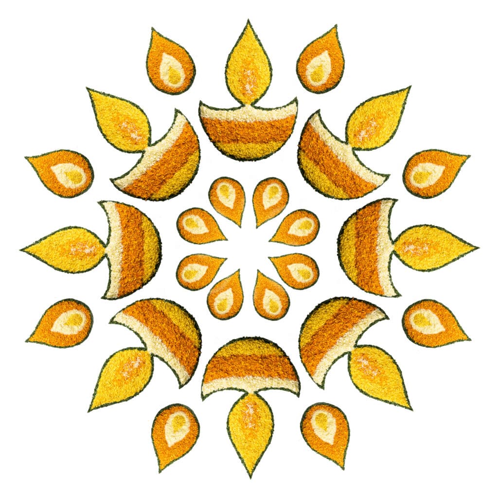 FSP - 10 Rangoli - Diya Rangoli