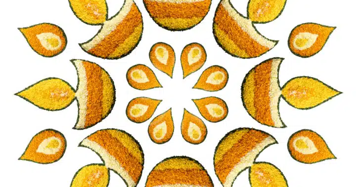 FSP - 10 Rangoli - Diya Rangoli