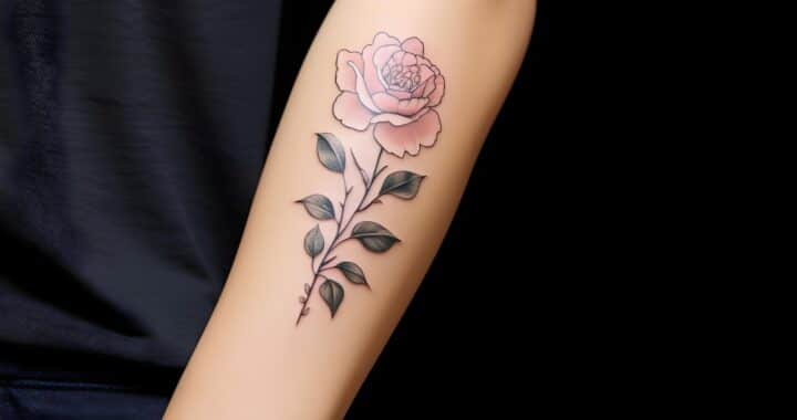 FSP - 10 Rose - Forearm Rose Tattoo