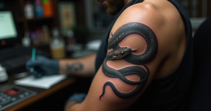FSP - 10 Snake - Snake Realistic Tattoo